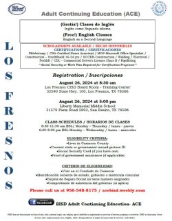 Adult Continuing Education Flyer